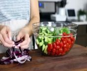 EASY GREEK SALAD RECIPE _ plus meal prep ideas _ tips! from bangla recipe vagetable salad