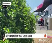 AccuWeather&#39;s Tony Laubach reported live from Kansas on the afternoon of April 30, explaining the new threat of severe storms in some of the same areas that were hit hard this past weekend.