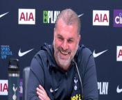 Spurs boss Ange Postecoglou discusses his opinion on set pieces, moving to Sweden where VAR has been ruled out and the Chelsea London Derby and what it means to fans and players&#60;br/&#62;&#60;br/&#62;Tottenham Hotspurs Training Ground, London, UK