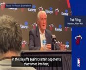 Pat Riley was less than impressed with Jimmy Butler&#39;s comments about the Boston Celtics and New York Knicks
