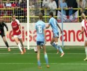 Arsenal&#39;s Stina Blackstenius scores a late brace to shake Manchester City&#39;s WSL title charge