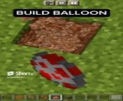 How to build balloon in Minecraft from devadasi balloons