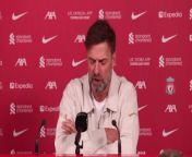 Liverpool boss Jurgen Klopp gave an update on the fitness of key players like Curtis Jones and Andy Robertson as they prepare to face Brighton and Hove Albion&#60;br/&#62;Liverpool, UK