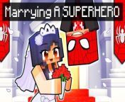 Getting MARRIED to a SUPERHERO in Minecraft! from minecraft java edition free apk 2020