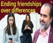 ~~~~~~~~&#60;br/&#62;Video Information: 02.02.2024, IIT-Hyderabad (Online), Greater Noida &#60;br/&#62;&#60;br/&#62;Context:&#60;br/&#62;~ How to end friendships over differences?&#60;br/&#62;~ What is the nicest way to end a friendship?&#60;br/&#62;~ What are 3 signs that indicate it&#39;s time to end a friendship?&#60;br/&#62;~ How do you deal with differences in friendship?&#60;br/&#62;~ What is toxic friendship?&#60;br/&#62;~ Is it okay to cut off a friendship?&#60;br/&#62;&#60;br/&#62;Music Credits: Milind Date &#60;br/&#62;~~~~~